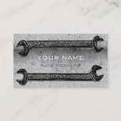 Grunge Wrenches Gray ID321 Visitenkarte (Vorderseite)