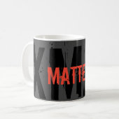 Grunge XMAS MATTERS sehenswerter Weihnachtsbaum! Kaffeetasse (Vorderseite Links)