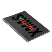 Grunge XMAS MATTERS sehenswerter Weihnachtsbaum! Notizblock (Rechte Seite)