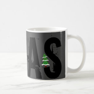 Grunge XMAS mit einem auffälligen Weihnachtsbaum! Kaffeetasse