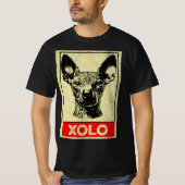 Grunge Xoloitzcuintli Illustrationsprofil T-Shirt (Vorderseite)