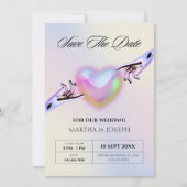 Grunge y2k Hochzeit Save The Date (Vorderseite)