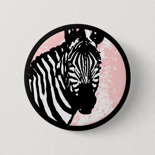 Grunge Zebra. Button (Vorderseite)