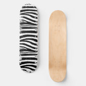Grunge Zebra Skateboard (Vorderseite)