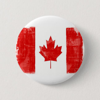 GrungeCanadianFlag-Fahrwerk Button