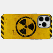 Grunged Background Hazard Radiation Warning iPhone Case-Mate iPhone Hülle (Rückseite (Horizontal))