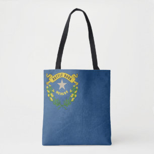 Grungeillustration der Nevada-Staatsflagge Tasche