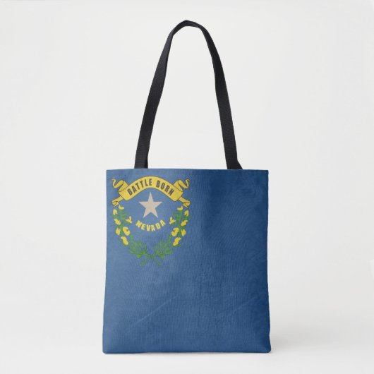 Grungeillustration der Nevada-Staatsflagge Tasche (Vorderseite)