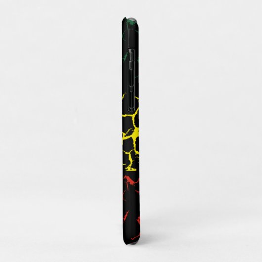 Grüngelb. Rot Case-Mate iPhone Hülle (Hinten/Links)