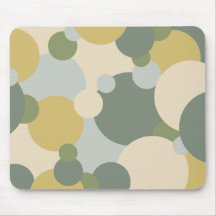 Grüngelbe Molecules-Mauspad