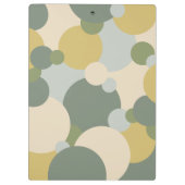 Grüngelbe Moleküle Zwischenablage Klemmbrett (Rückseite)