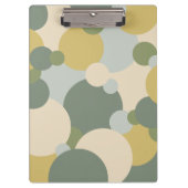 Grüngelbe Moleküle Zwischenablage Klemmbrett (Vorderseite)