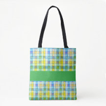 Grüngelber Gingham Tosack