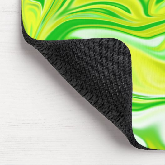 Grüngelber Marmorfrühling Mousepad (Ecke)