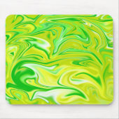 Grüngelber Marmorfrühling Mousepad (Vorne)
