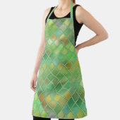 Grüngelbes Mosaikdesign Schürze (InSitu)