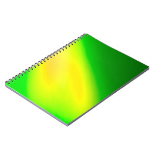 Grüngelbes Omelrot Doppelstreifen Notizblock