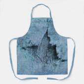 grungeliger Glitzer Denim Schürze (Vorderseite)