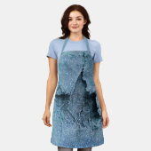 grungeliger Glitzer Denim Schürze (Getragen)