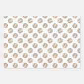 grungenhafte Baseballs Softballs, die das Set von Geschenkpapier Set (Vorderseite 3)