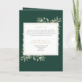 Grüngepflasterter Gedenkorden Programm (Rückseite)