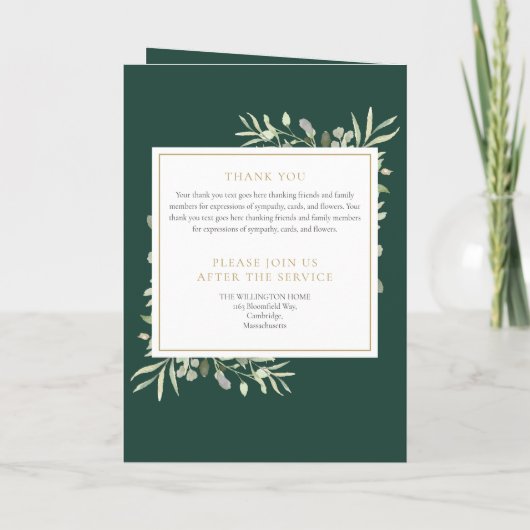 Grüngepflasterter Gedenkorden Programm (Rückseite)