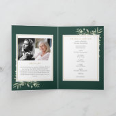 Grüngepflasterter Gedenkorden Programm (Innenseite)