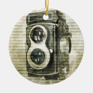 Grungephotograph-Fotografie Vintage Kamera Keramikornament