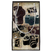 Grungephotograph-Fotografie Vintage Kamera Kleine Geschenktüte (Vorderseite)