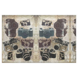 Grungephotograph-Fotografie Vintage Kamera Stoff