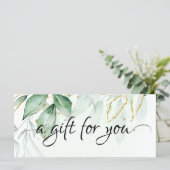 Grüngeschenkgutschein (Stehend Vorderseite)