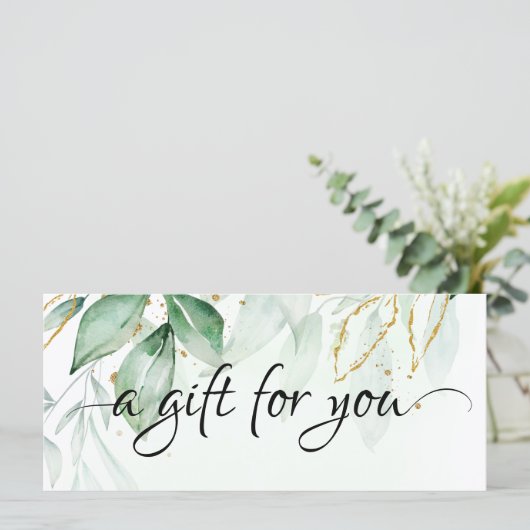 Grüngeschenkgutschein (Stehend Vorderseite)