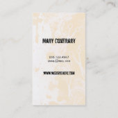 Grungesprayfarben-Spritzerpfirsich-Haar-Stylist Visitenkarte (Rückseite)