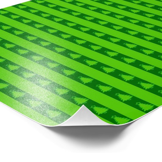 Grüngestricktes Weihnachtsbaummuster Fotodruck (Ecke)