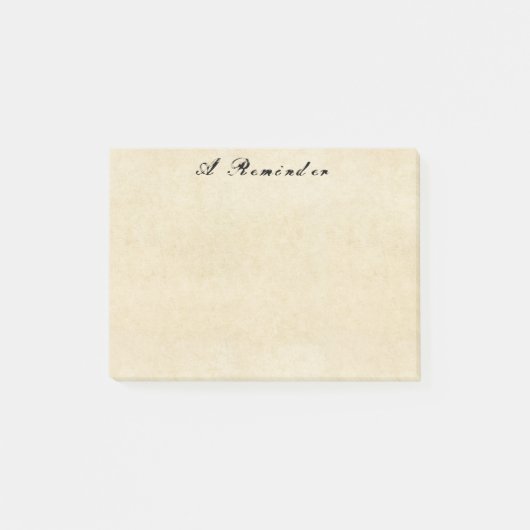 Grungey alte Pergamentpapier-Post-It-Notes Post-it Klebezettel (Vorderseite)