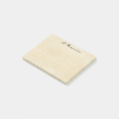 Grungey alte Pergamentpapier-Post-It-Notes Post-it Klebezettel (angewinkelt)