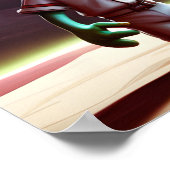 Grunglok Thunderschlag Print Poster (Ecke)