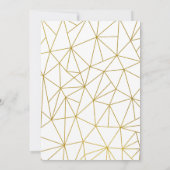 Grüngold Baby Dusche Minimalistisch Mama zu sein Einladung (Rückseite)