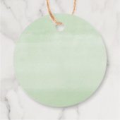 Grüngold Eukalyptus erste Kommunion Taufe Geschenkanhänger (Rückseite)