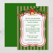 Grüngoldglocke, Weihnachtsbrunnen Party Einladung (Vorne/Hinten)