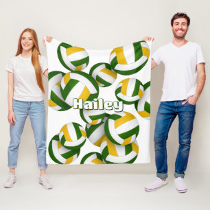 Grüngoldklub in den Farben des Volleyballraumes Fleecedecke