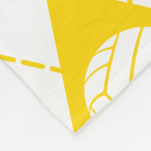 Grüngoldvolleyball-Mannschaftsfarben Raute Muster Fleecedecke (Ecke)