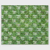 Grüngras 65. Geburtstagsgras Geschenkpapier (Flach)