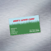 Grüngras | Blue Sky Magnetische Visitenkarte (Beispiel)