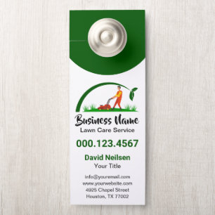 Grüngras, einfache Rasenpflege und Landschaften Türanhänger