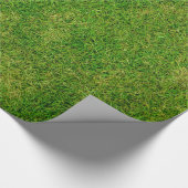 Grüngras-Foto Geschenkpapier (Ecke)