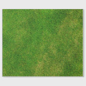 Grüngras-Foto Geschenkpapier (Flach)