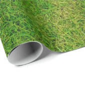 Grüngras-Foto Geschenkpapier (Rolleneckpunkt)