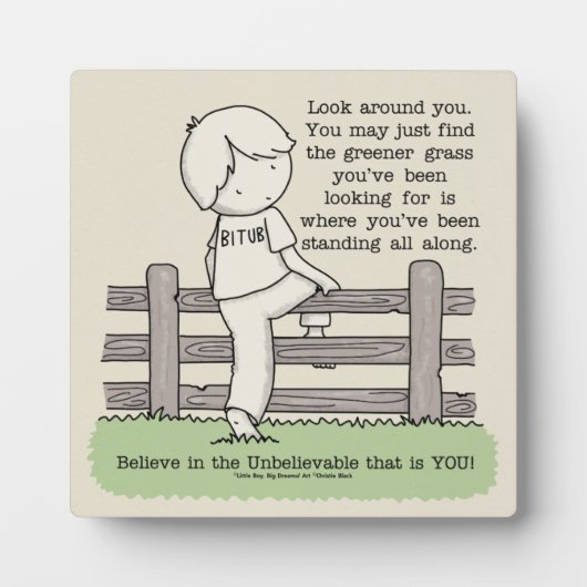 Grüngras Fotoplatte (Vorderseite)