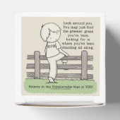 Grüngras Geschenkschachtel (Oben)